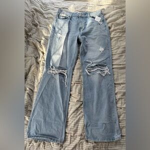 Altar'd State Light Blue Distressed Boyfriend Jeans